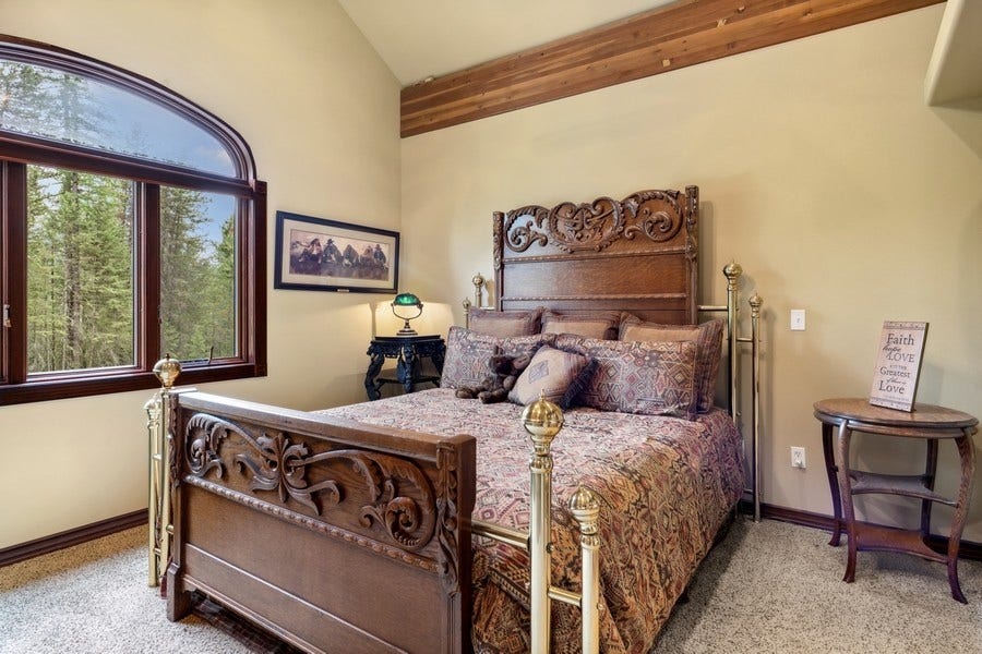 940 McCaffery Road, Bigfork, MT 59911 Guest Apartment Bedroom