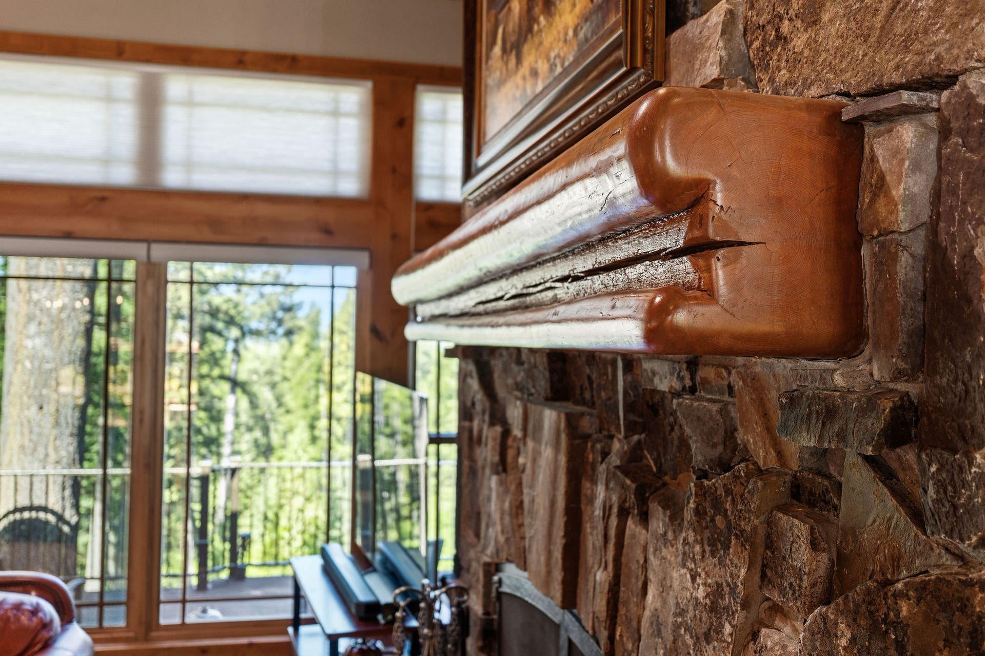599 Pommel Drive, Bigfork, MT 59911 Mantel detail