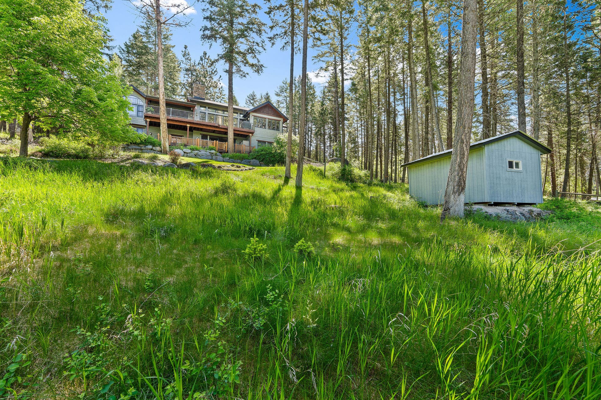 599 Pommel Drive, Bigfork, MT 59911 Shed and home