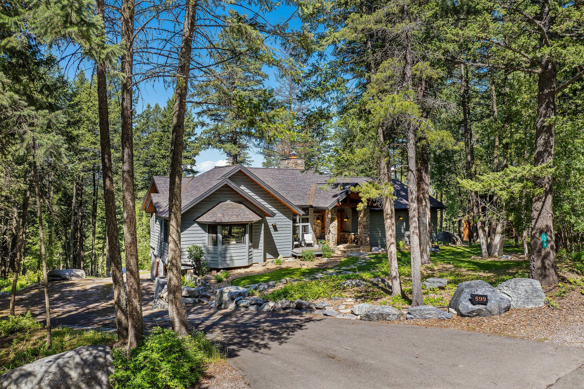 599 Pommel Drive, Bigfork, MT 59911 Asphault driveway & entrance