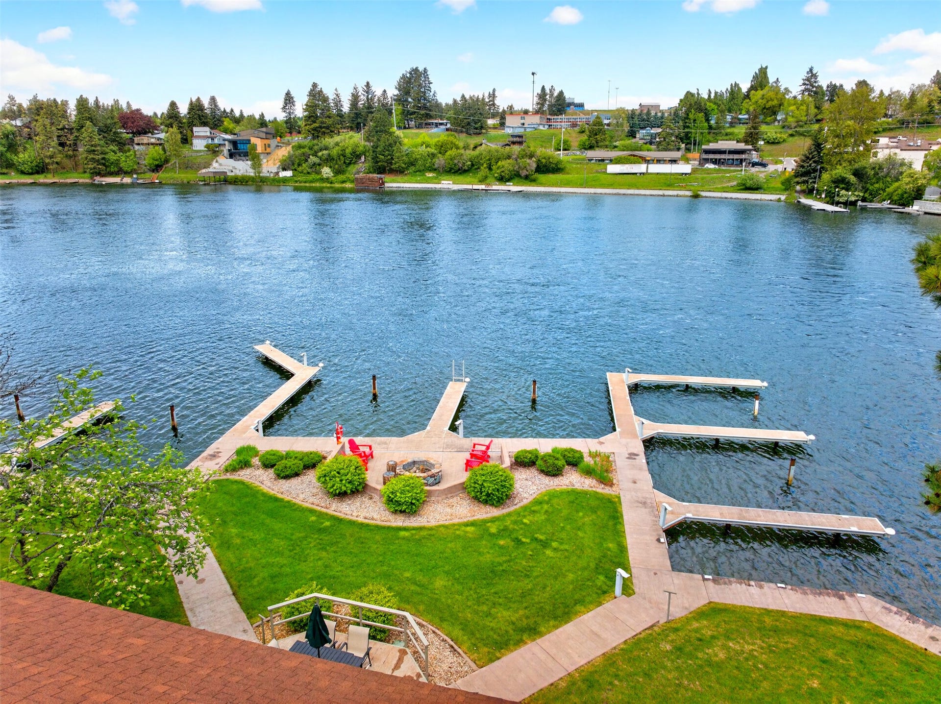 Aerial View of Community/Flathead Lake