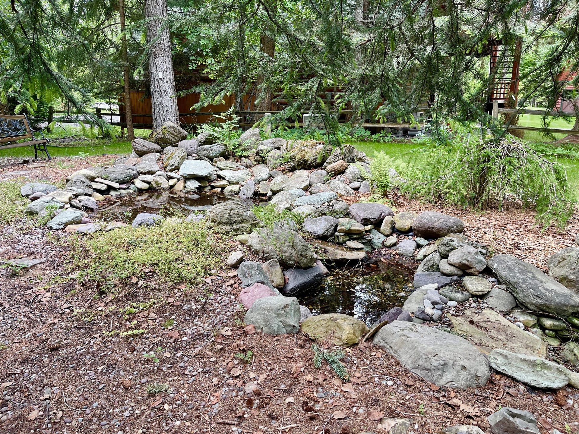 Water Feature (Pump is not currently connected.)