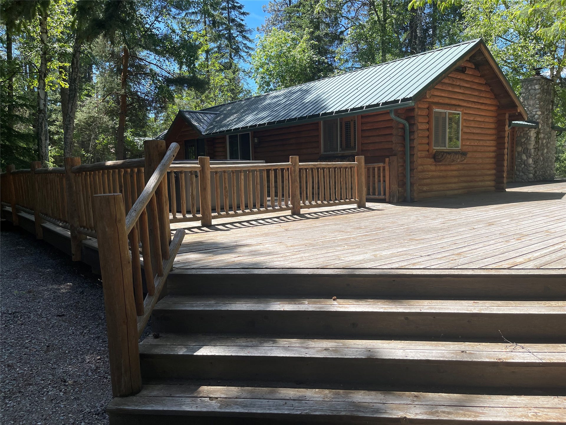 Stairs to the Main House from the Driveway