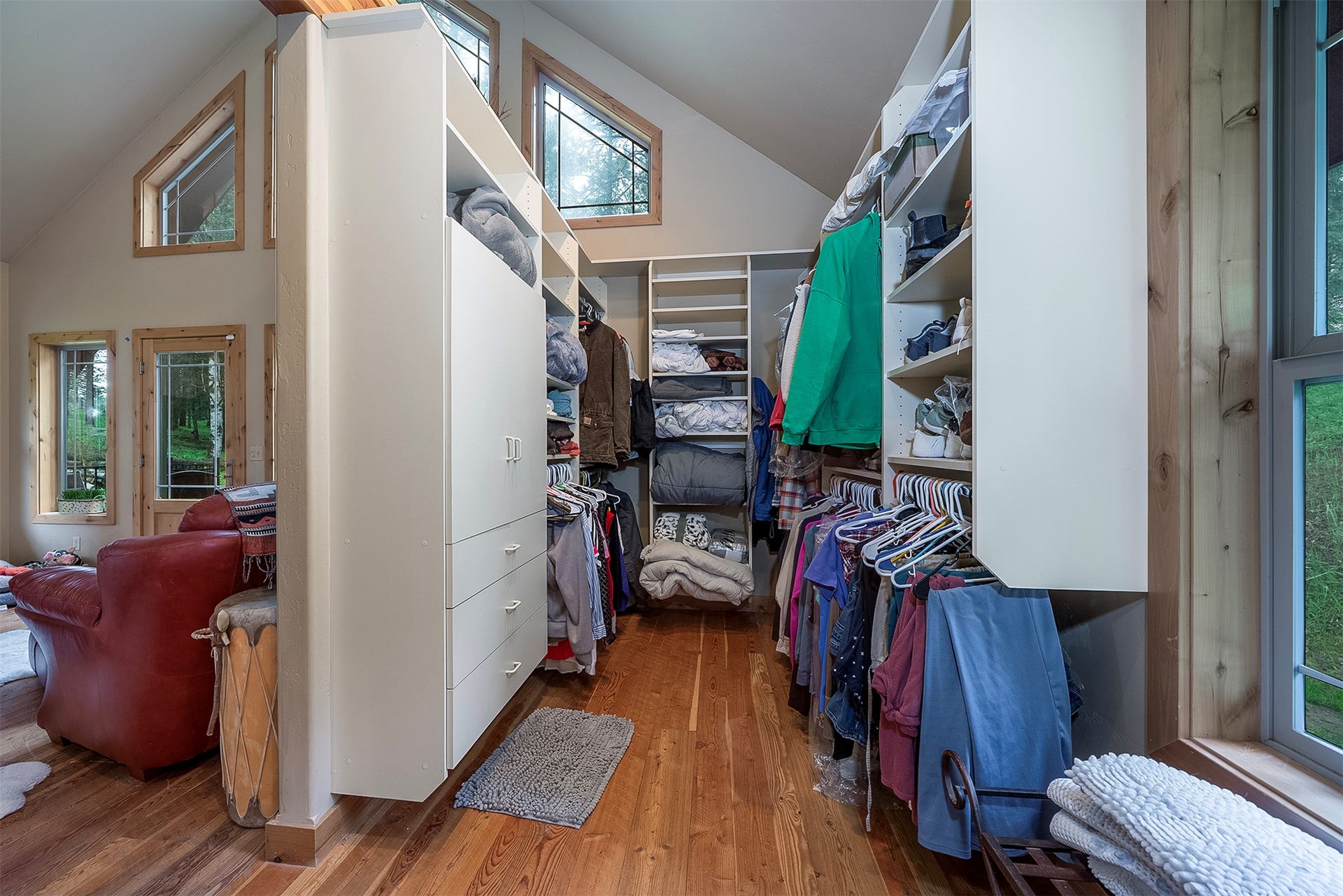 777 Mt Highway 83, Bigfork, MT 59911 Walk-in closet with extensive built-in storage, shelving, and hanging space