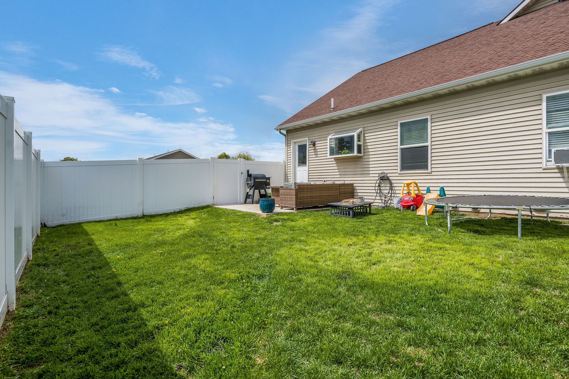 2 Empire Loop, Kalispell, MT 59901 Low-maintenance backyard space at 2 Empire Loop, perfect for relaxing after a day of adventure.