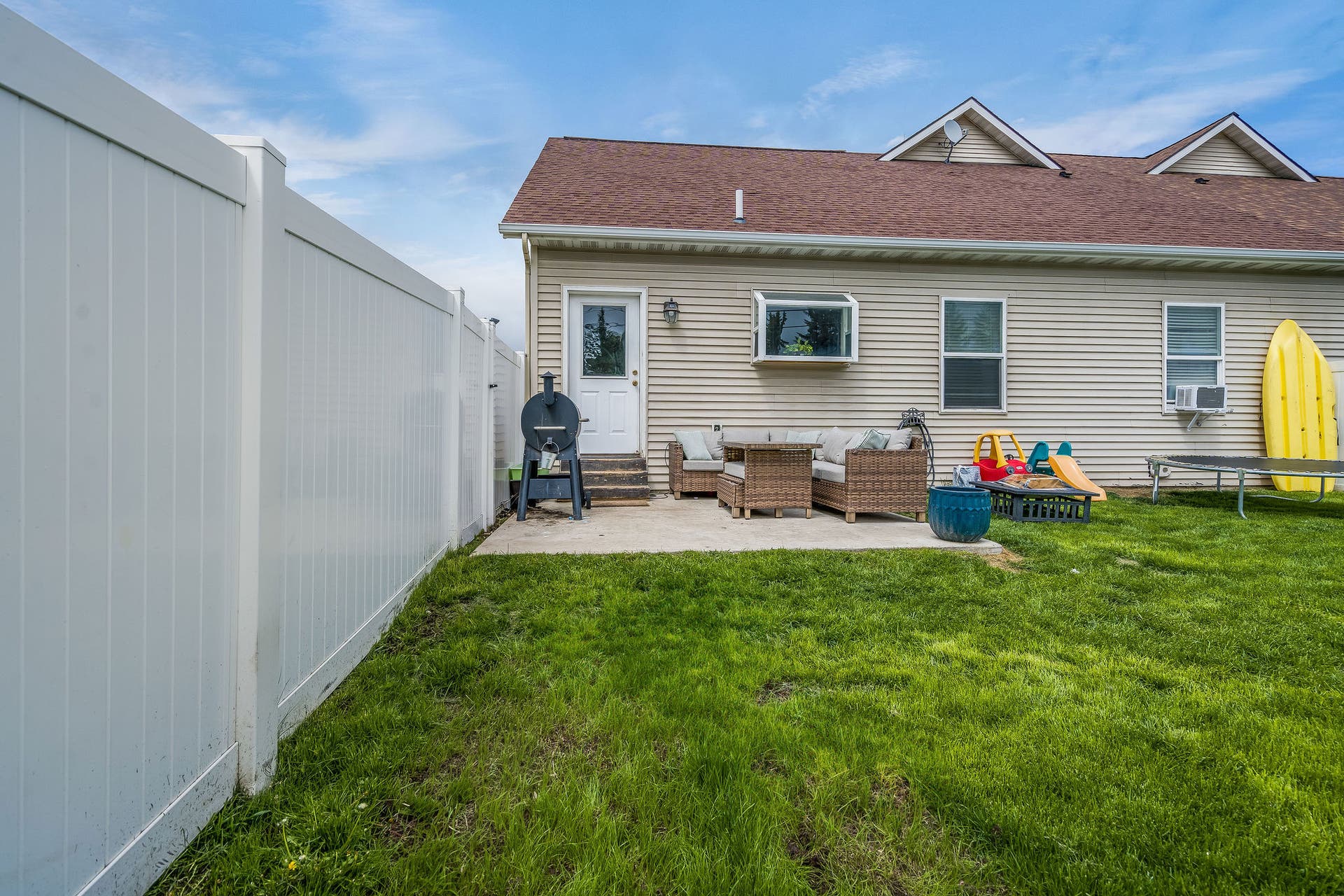 2 Empire Loop, Kalispell, MT 59901 Low-maintenance backyard space at 2 Empire Loop, perfect for relaxing after a day of adventure.