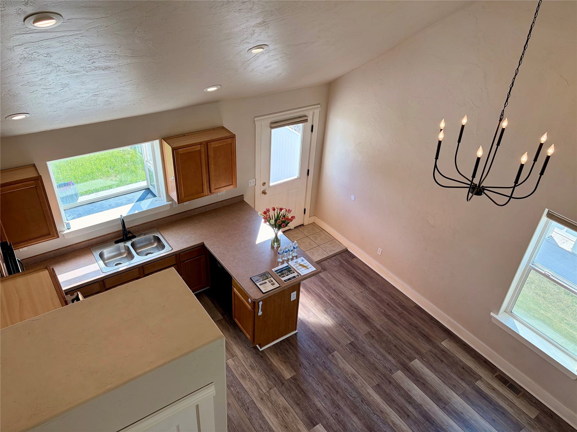 2 Empire Loop, Kalispell, MT 59901 Kitchen & dining room view from upstairs.