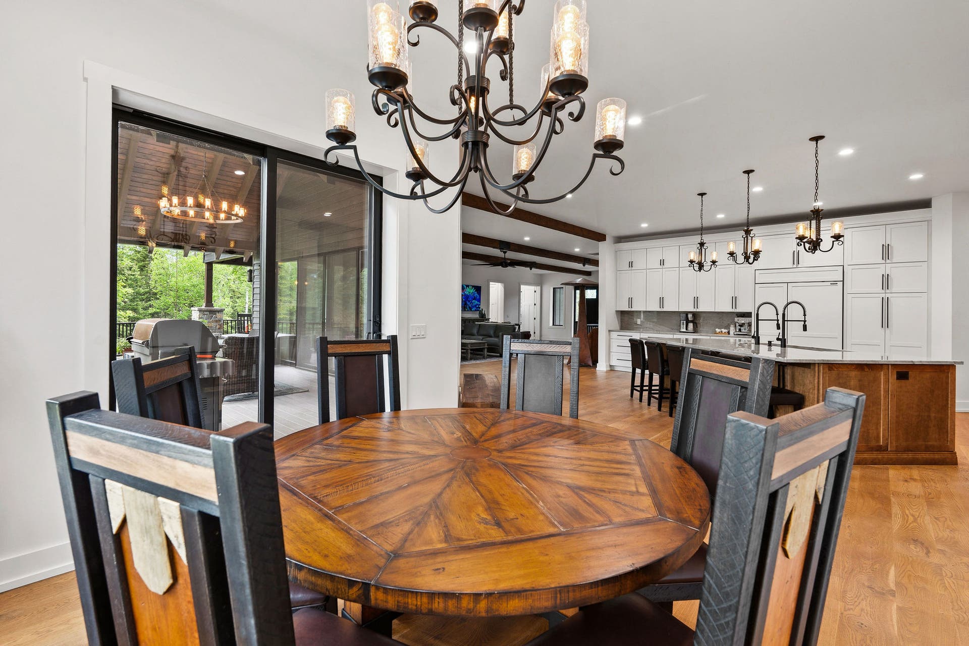 14051 Big Rock Way, Bigfork, MT 59911 Solid white oak wide-plank flooring