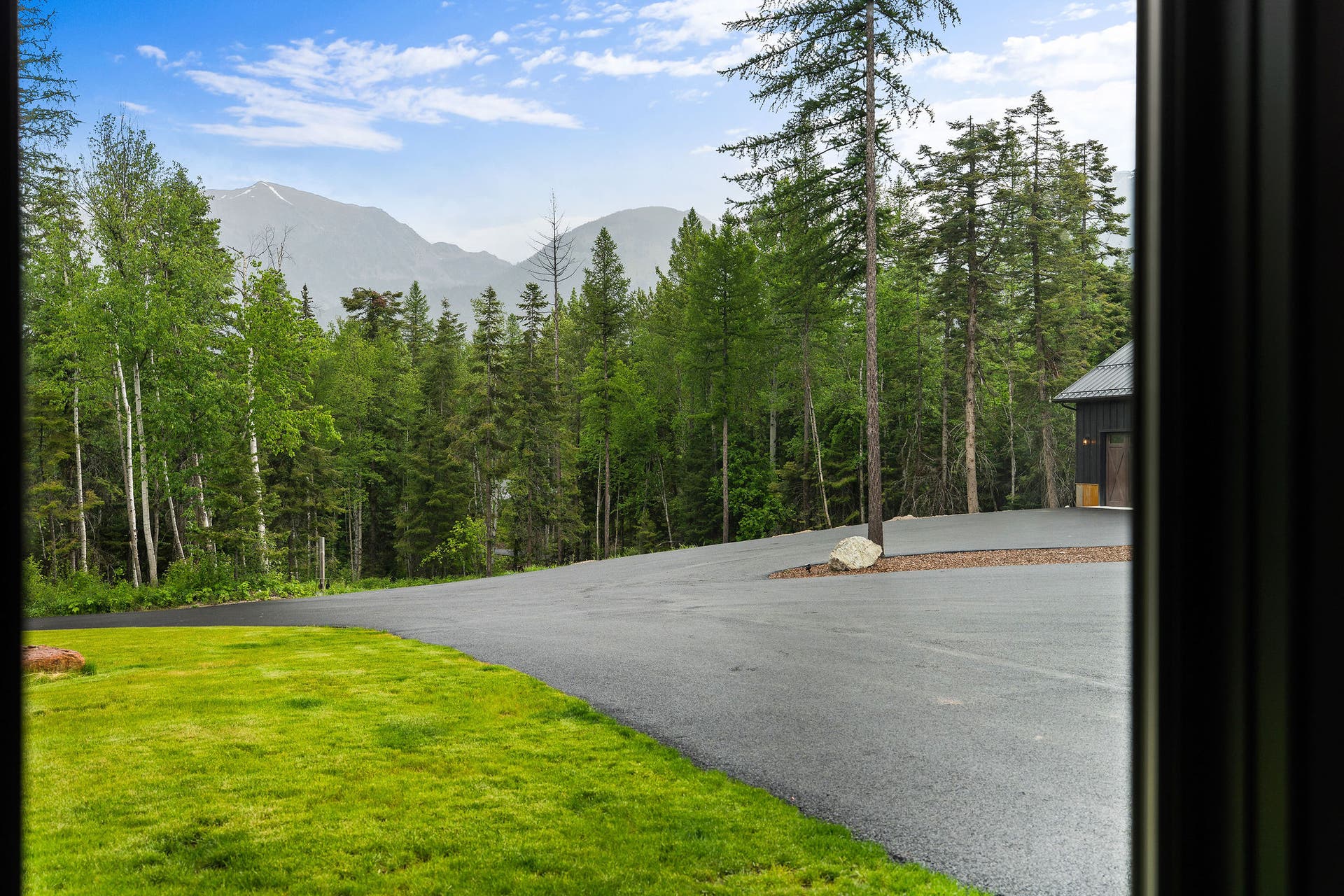 14051 Big Rock Way, Bigfork, MT 59911 View of Swan Mountains from office