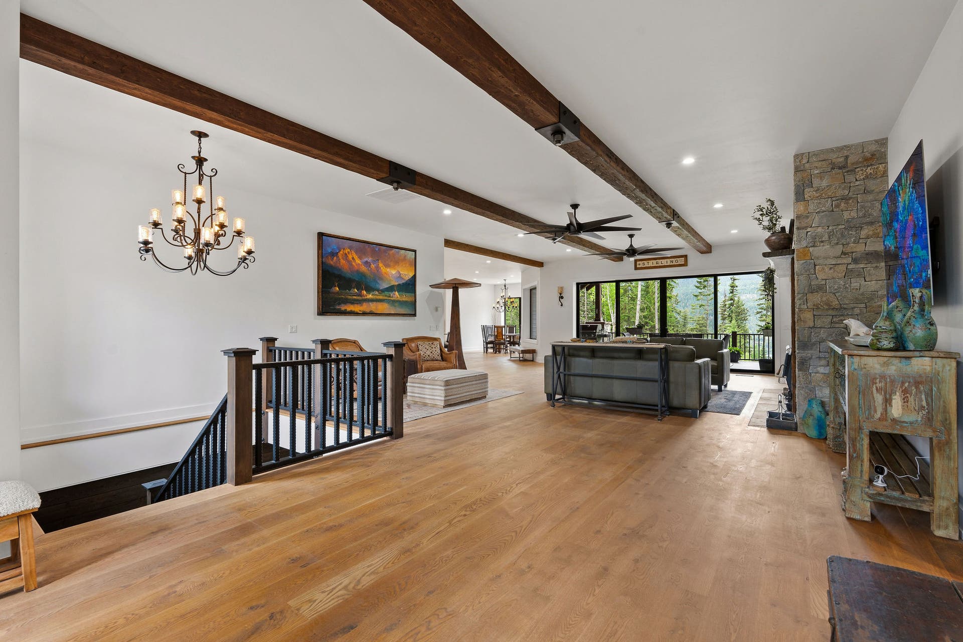14051 Big Rock Way, Bigfork, MT 59911 Solid white oak flooring