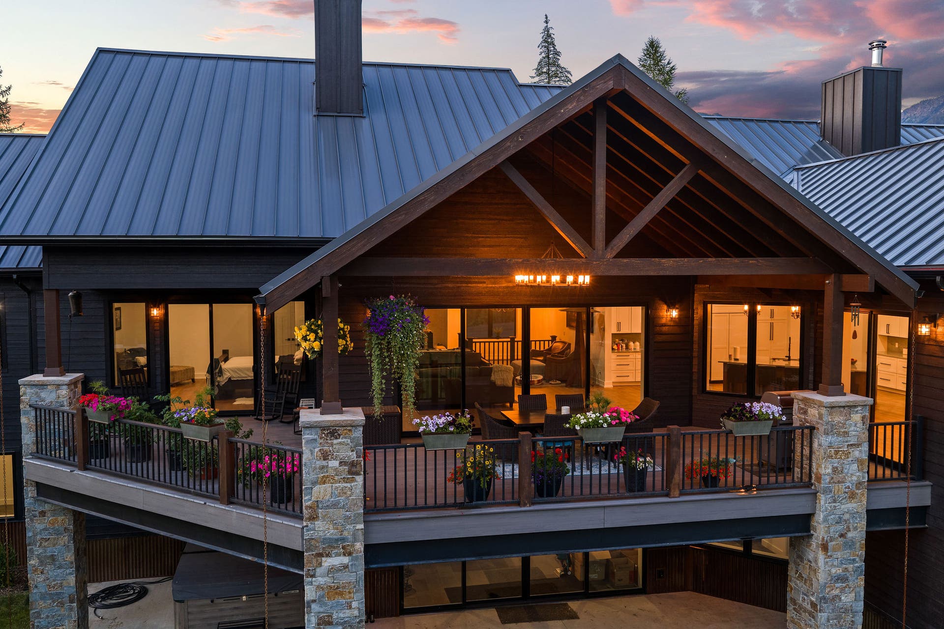 14051 Big Rock Way, Bigfork, MT 59911 Spacious deck & patio for entertaining