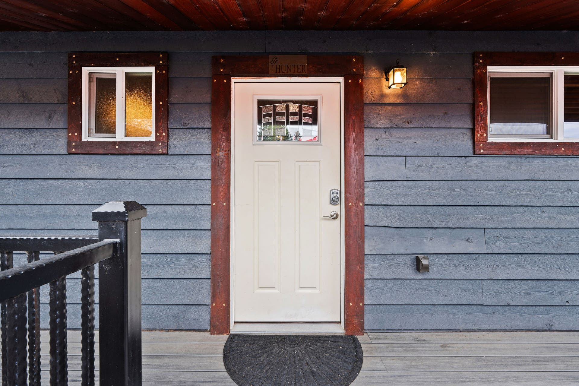 The Hunter: 1 Bedroom unit on the upper level with a kitchen, bathroom, and living room.
