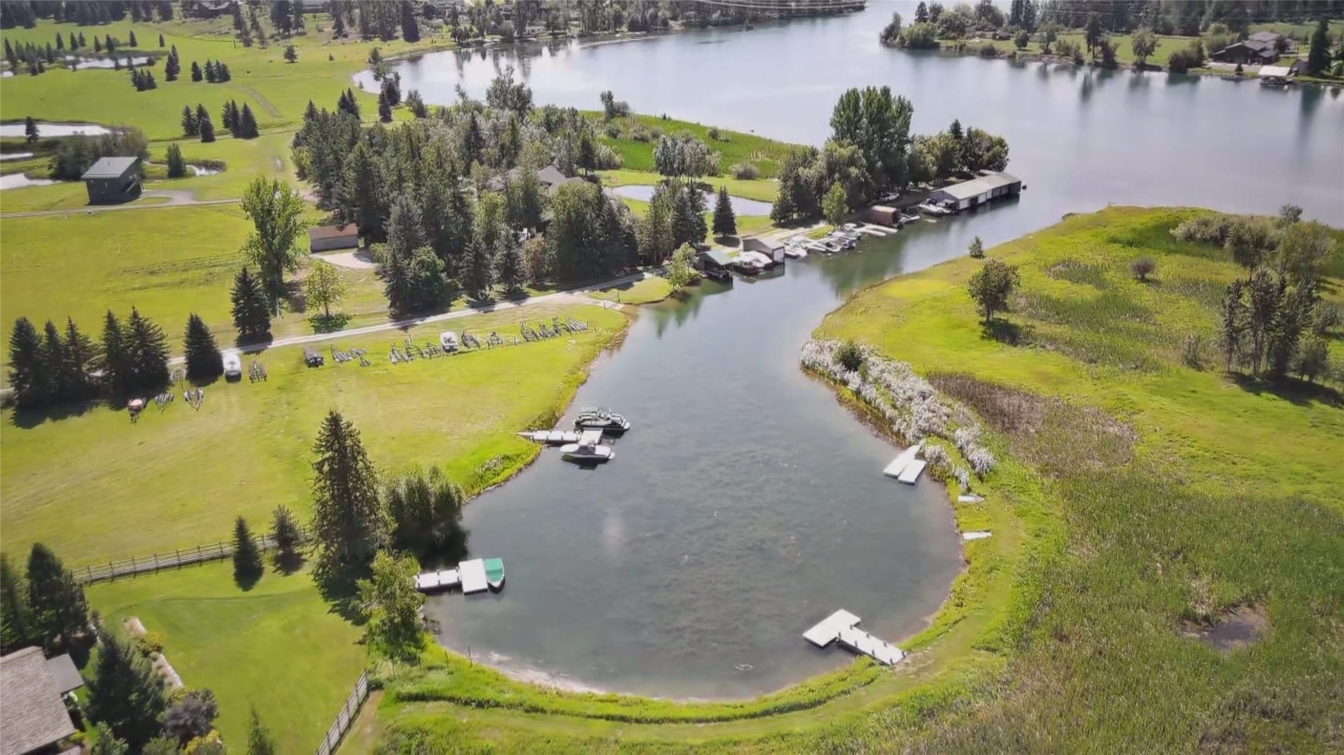 338 Hanging Rock Drive, Bigfork, MT 59911 Boat dock area