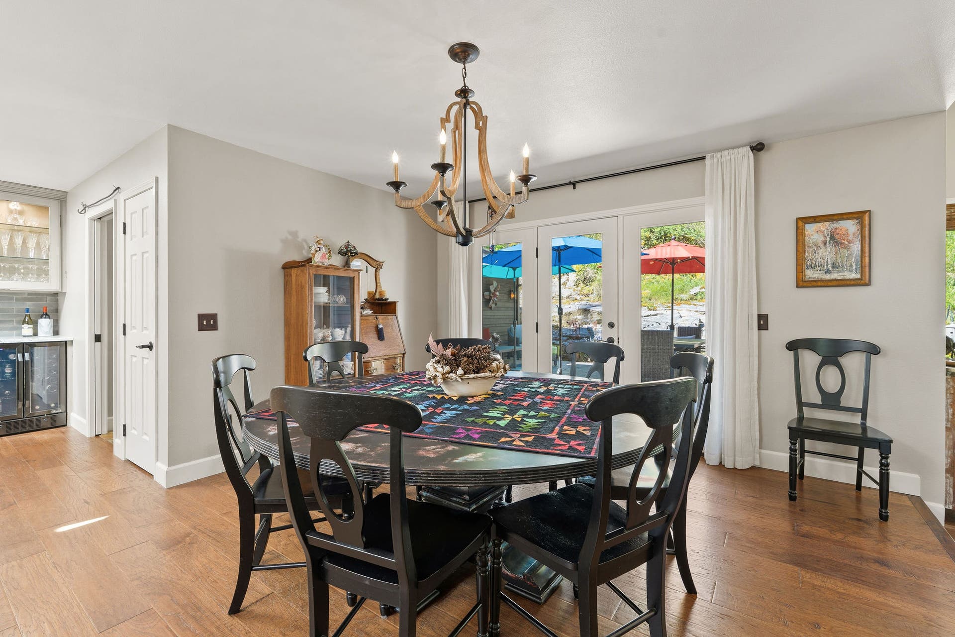 188 Eagle Bend Drive, Bigfork, MT 59911 Dining area with direct patio access