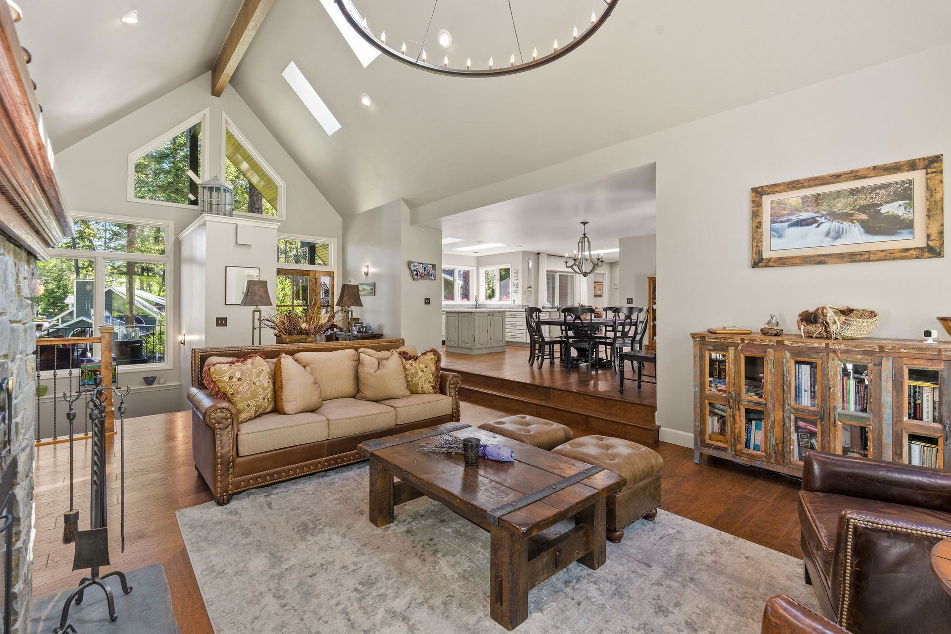 188 Eagle Bend Drive, Bigfork, MT 59911 Step up kitchen and dining, keep the open concept, while still setting it apart