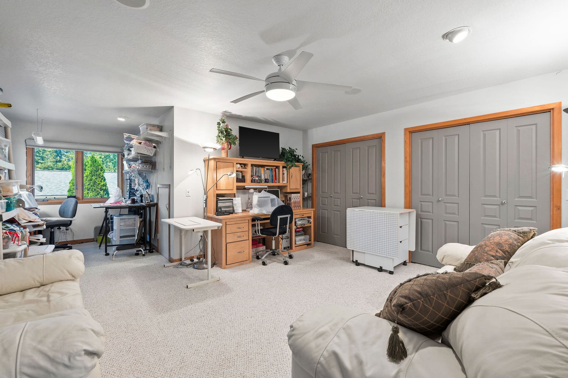 229 Harbor Drive, Bigfork, MT 59911 Upper level bedroom with generous storage space
