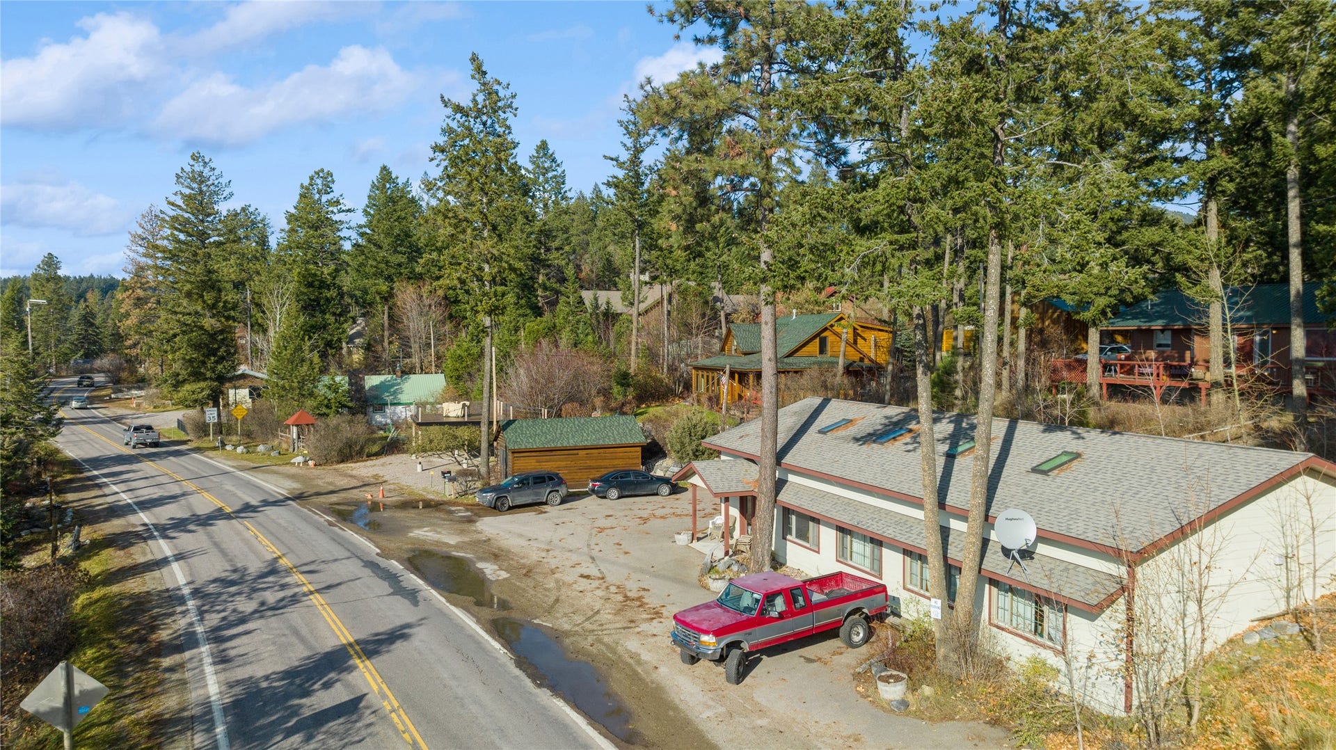 15236 Mt Highway 35, Bigfork, MT 59911 Hwy 35 frontage for shop/garage/mancave. Looking S to N.