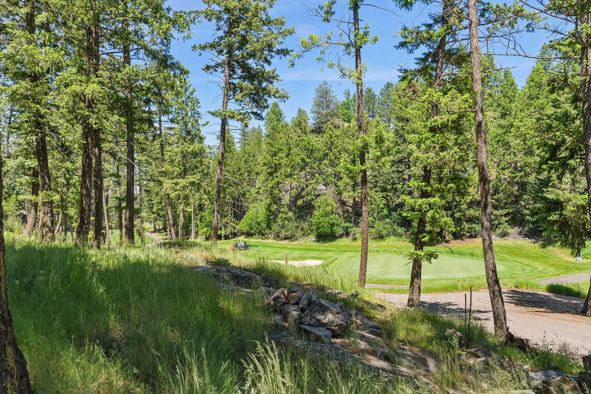 129 Bjork Drive, Bigfork, MT 59911 Eagle Bend Golf Course right out your door