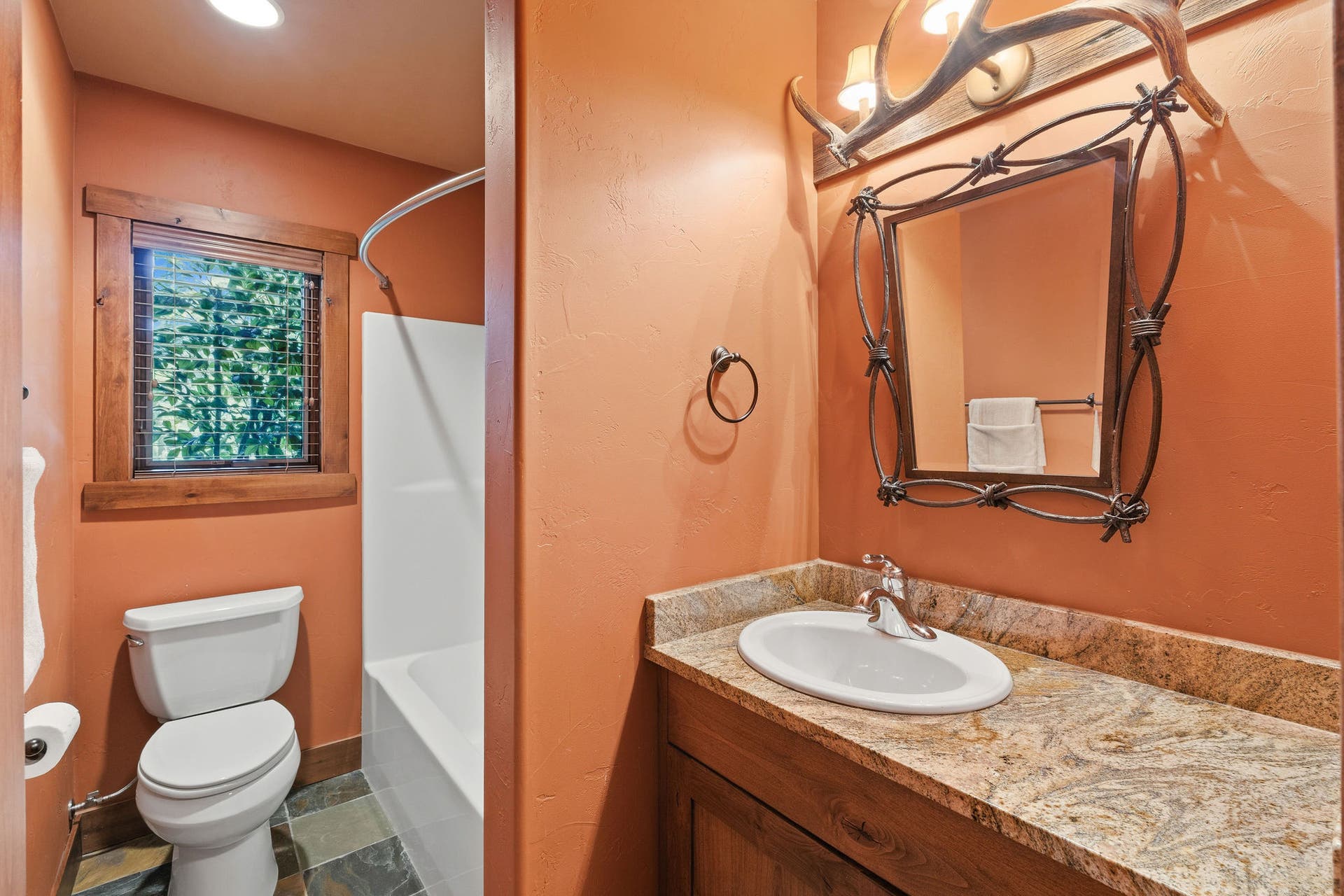 129 Bjork Drive, Bigfork, MT 59911 Ensuite full bath with granite countertop