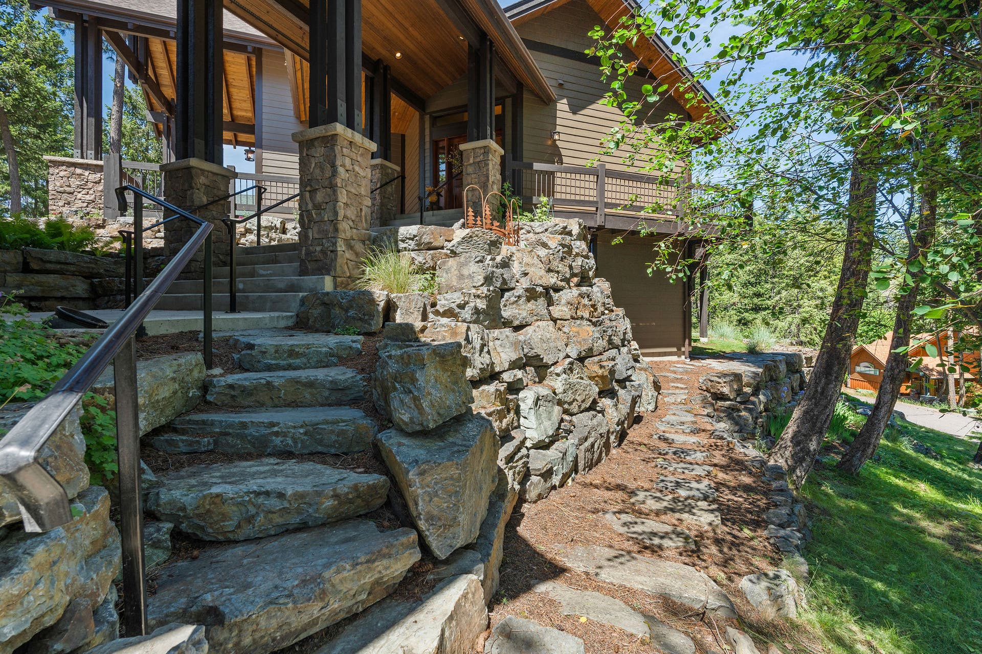 129 Bjork Drive, Bigfork, MT 59911 Stone steps