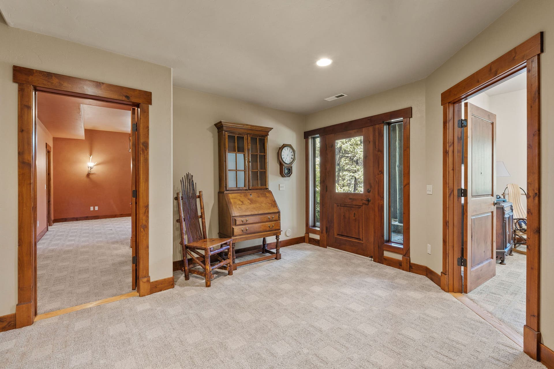 129 Bjork Drive, Bigfork, MT 59911 Exterior door to outdoor covered rock patio & walkway