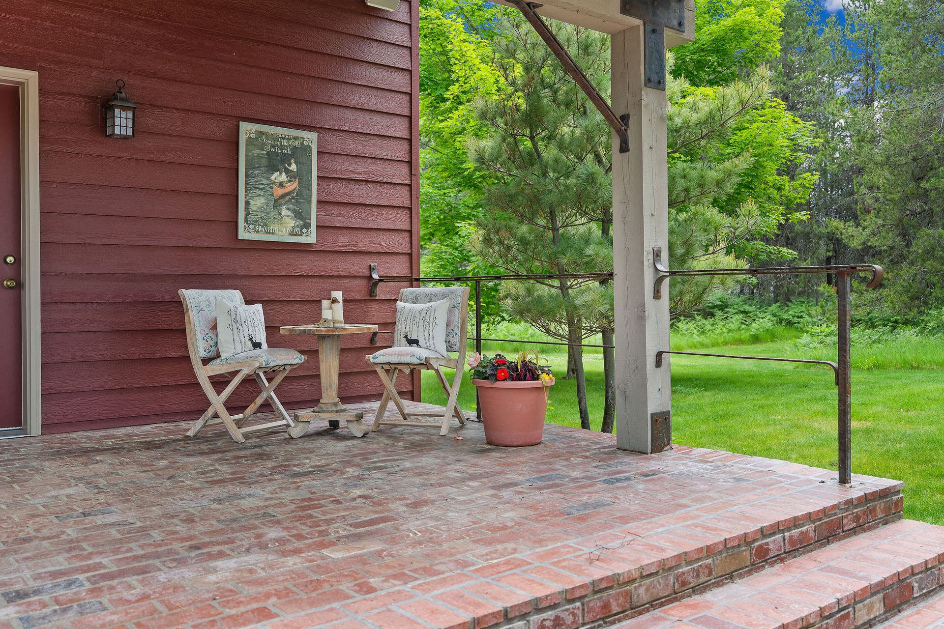 1160 Swan Horseshoe Drive, Bigfork, MT 59911 sitting area on back patio