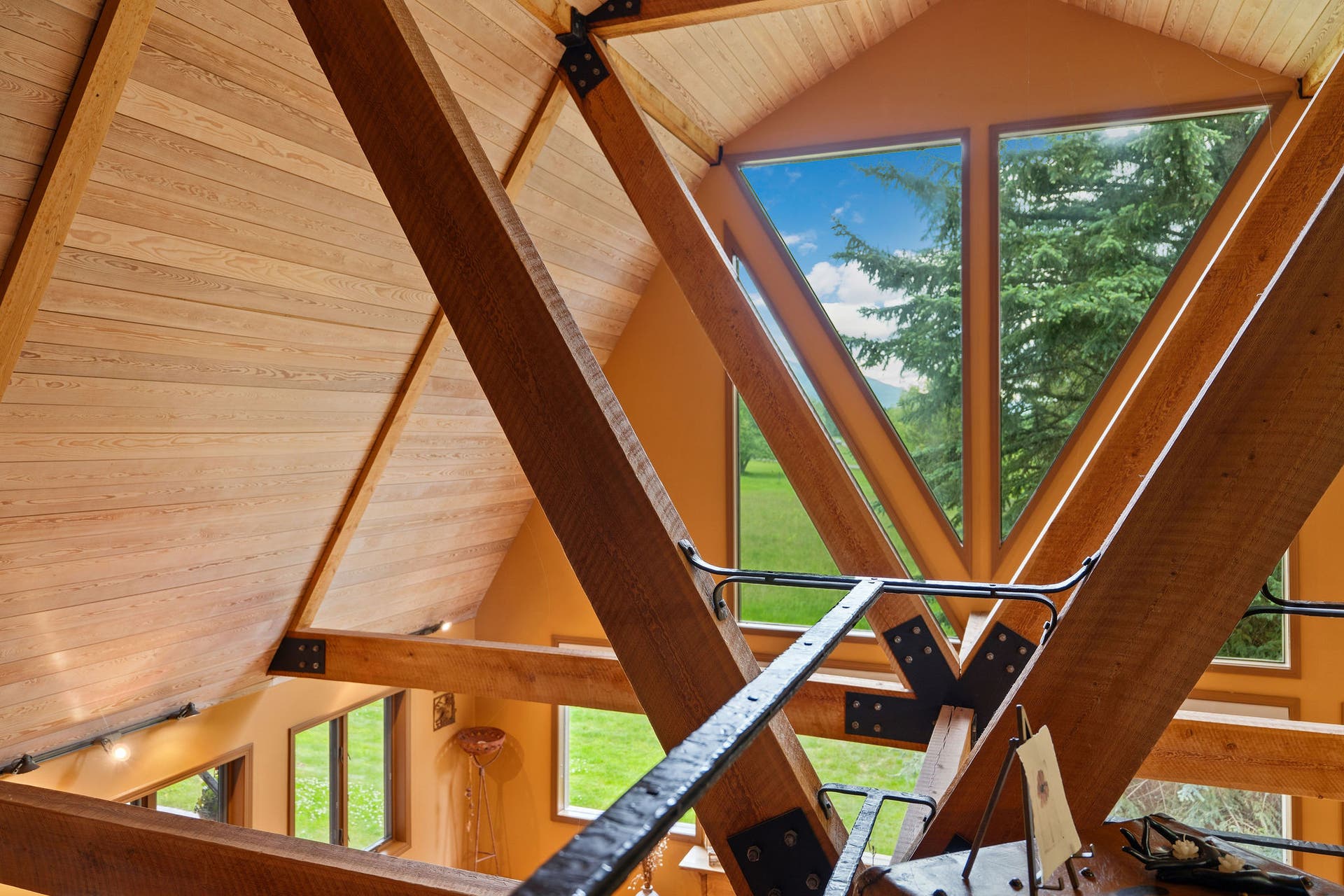 1160 Swan Horseshoe Drive, Bigfork, MT 59911 Loft with hand-crafted architecture