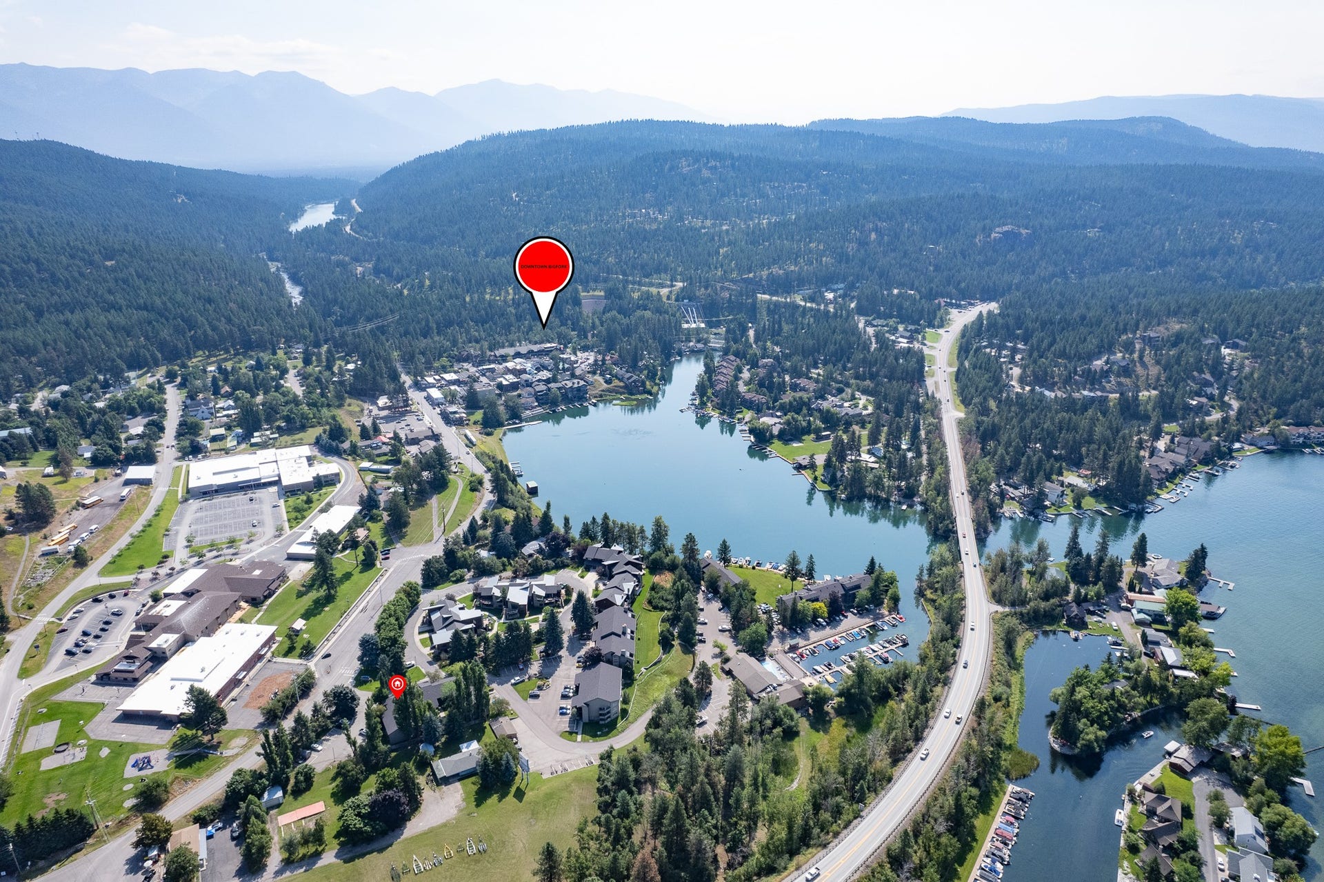 180 Vista Lane, #140, Bigfork, MT 59911 Approximate location on Bigfork Bay