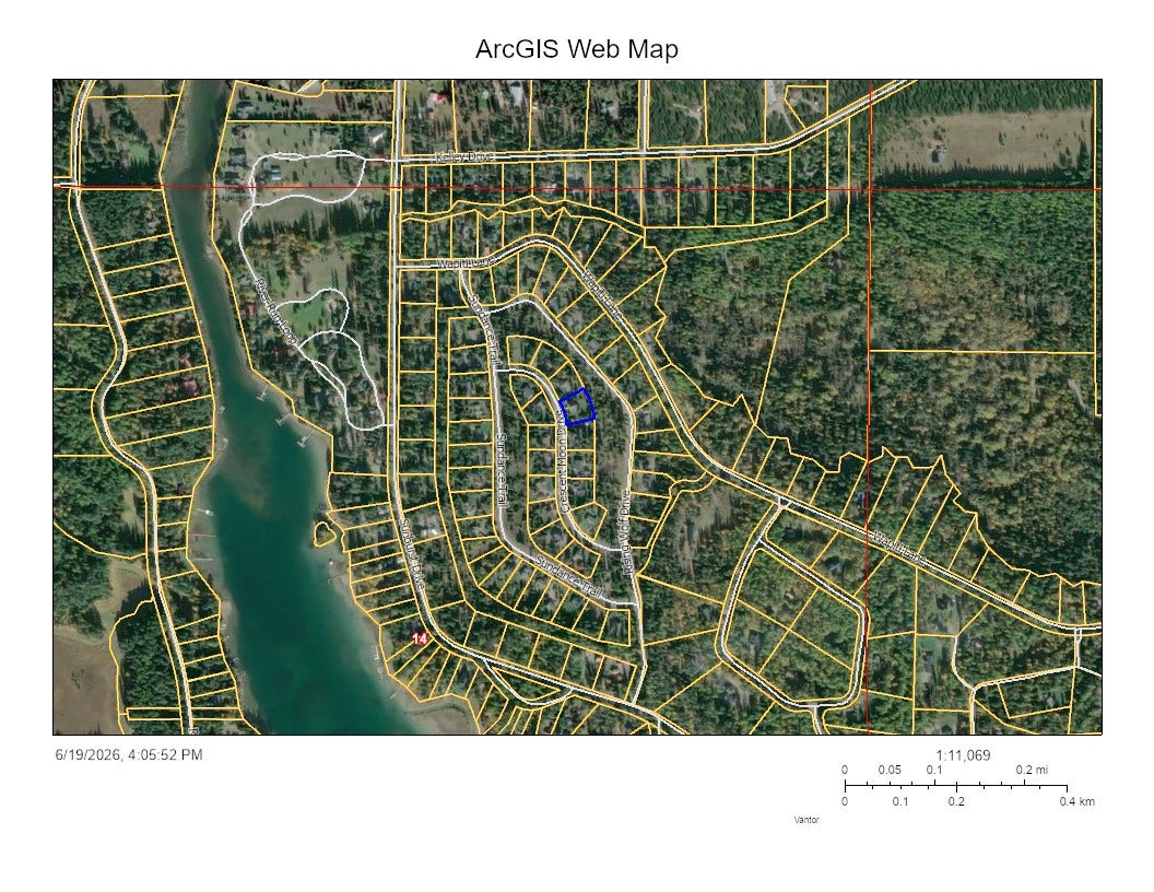 13404 Crescent Moon Drive, Bigfork, MT 59911 Parcel Area Map