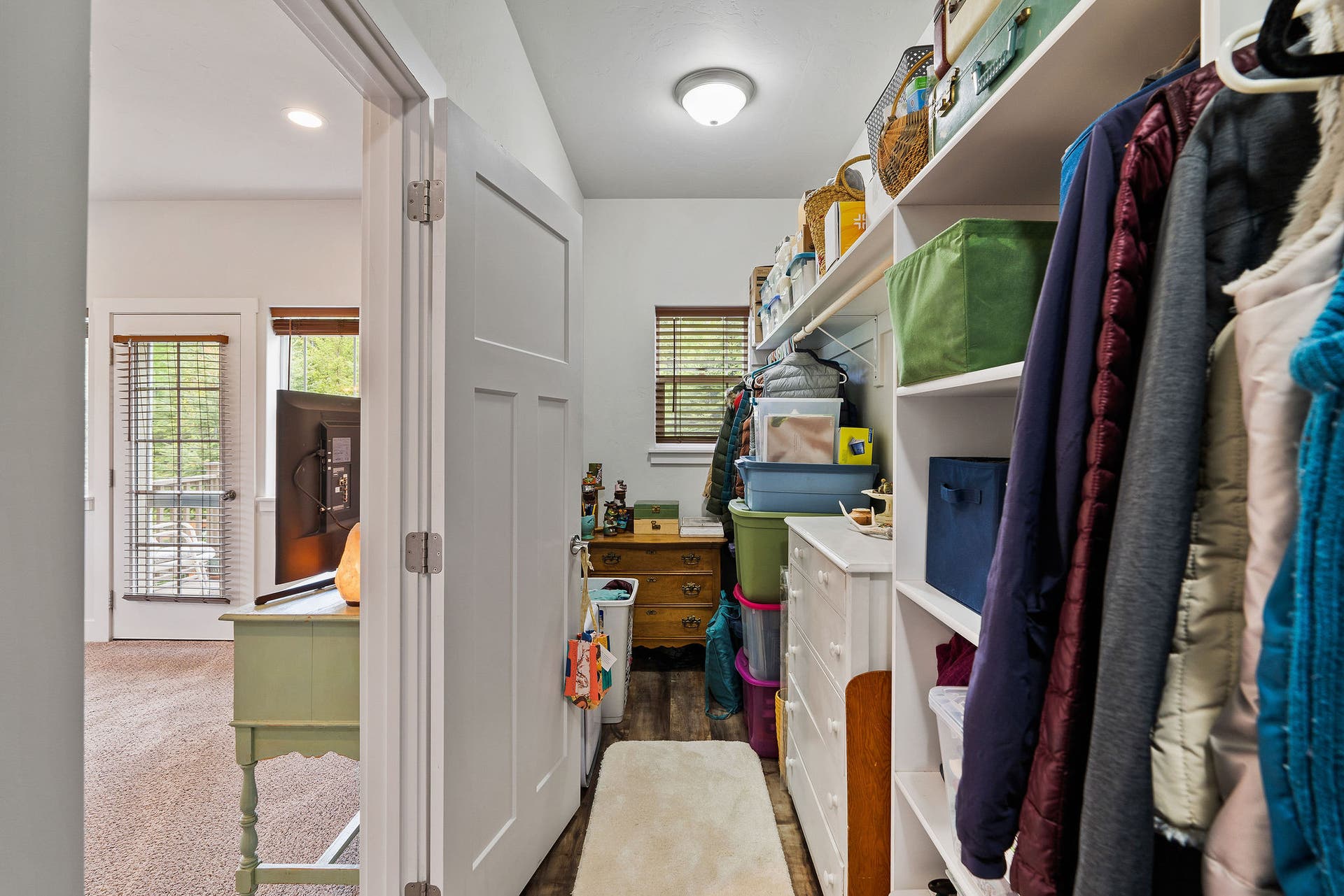 13404 Crescent Moon Drive, Bigfork, MT 59911 Generously sized walk-in closet with built-in organization