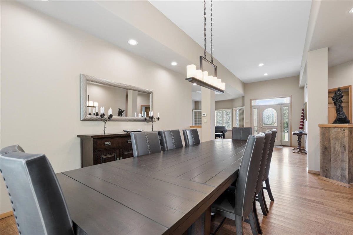 Formal dining room looking back towards the foyer.