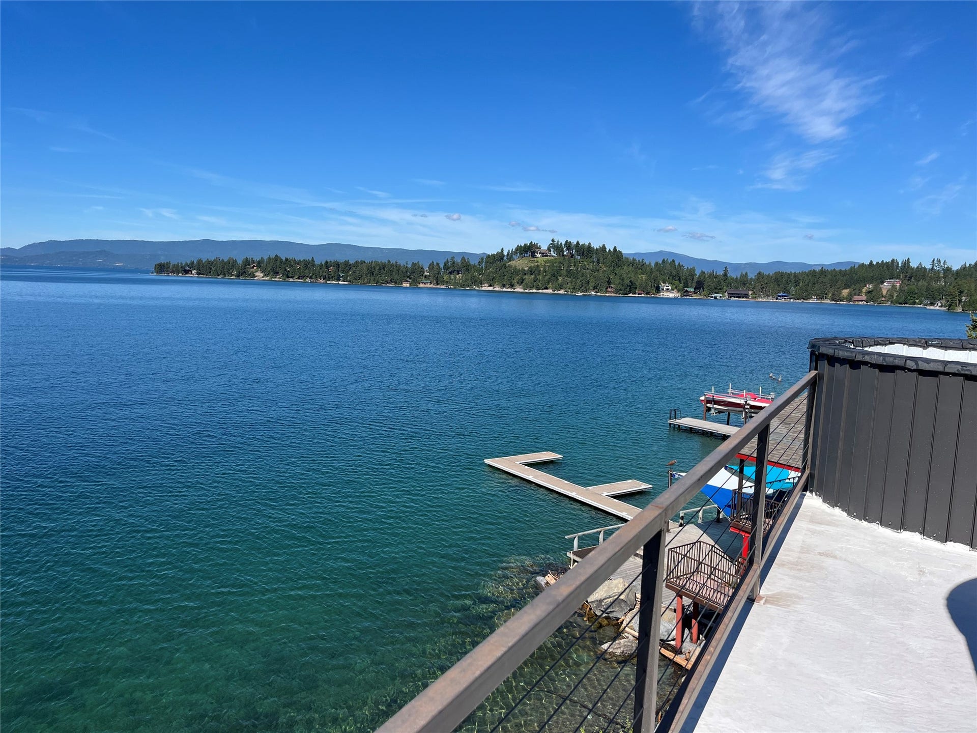15335 MT Highway 35, Bigfork, MT 59911 Roof top deck with expansive views