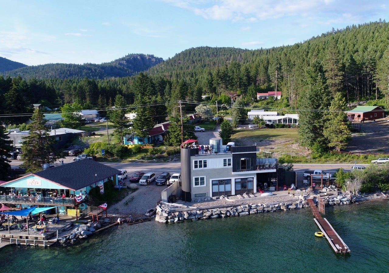 15335 MT Highway 35, Bigfork, MT 59911 Waterfront property featuring a private dock and amazing views from every level