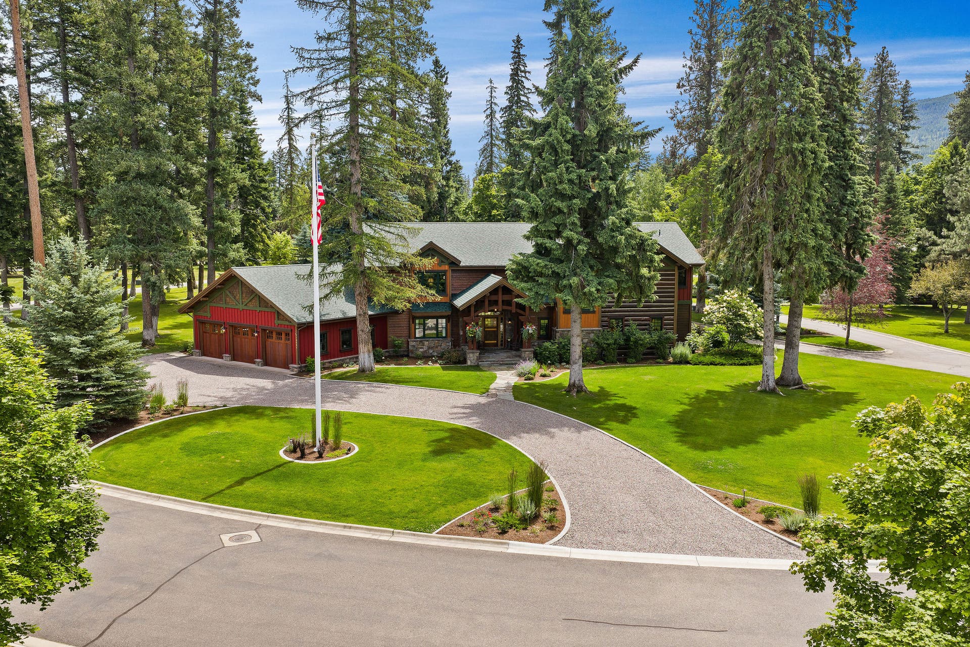 13531 Copper Lane, Bigfork, MT 59911 Surrounded by pines and green grass on the shores of Swan Lake