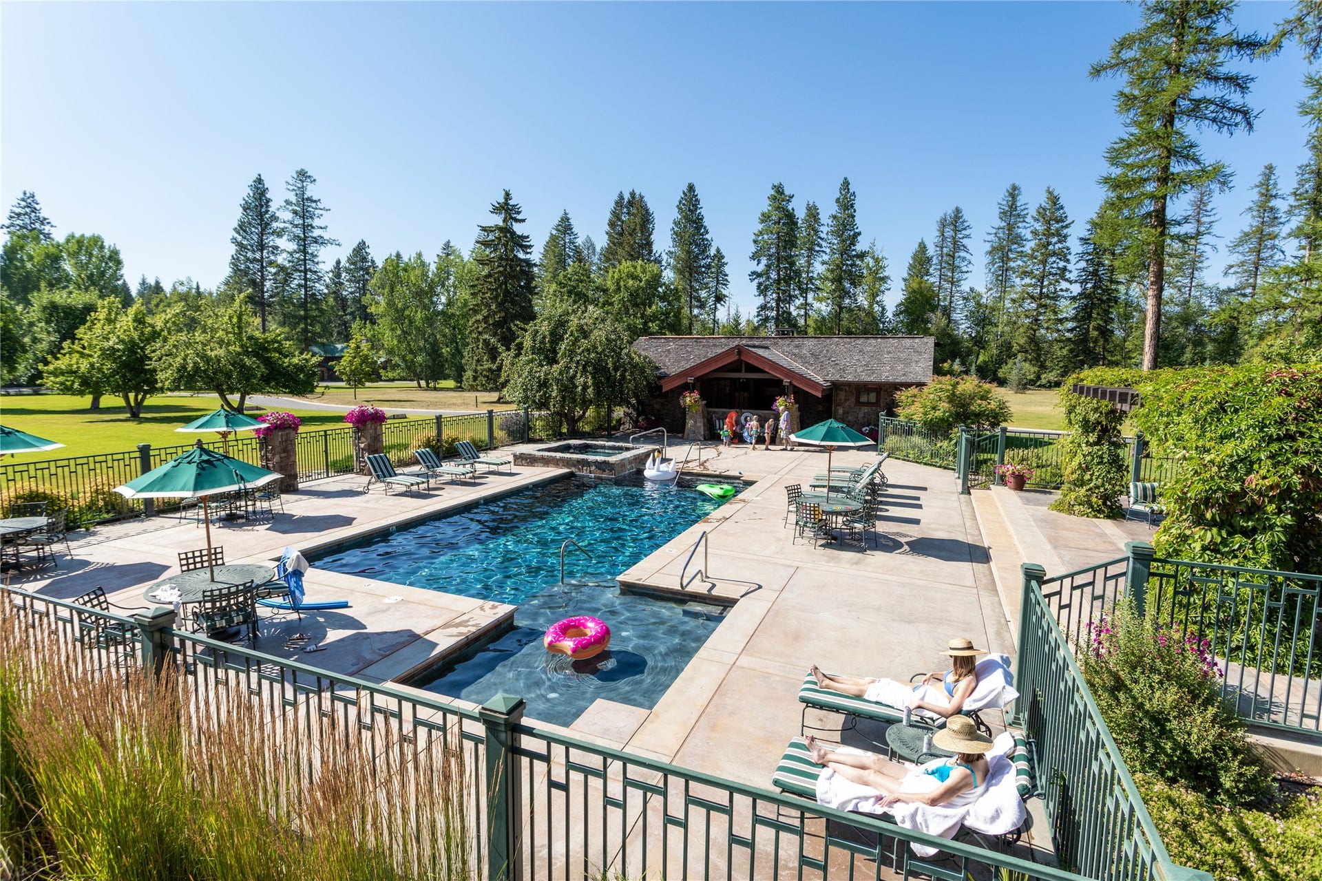 13531 Copper Lane, Bigfork, MT 59911 Pool and spa area for homeowners