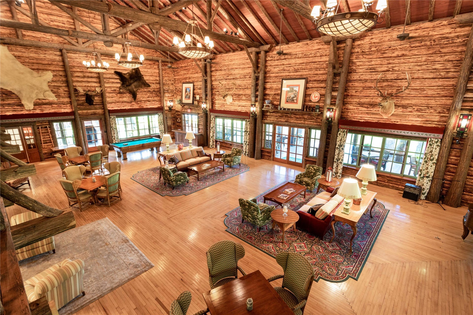 13531 Copper Lane, Bigfork, MT 59911 Main historic lodge for private homeowners use