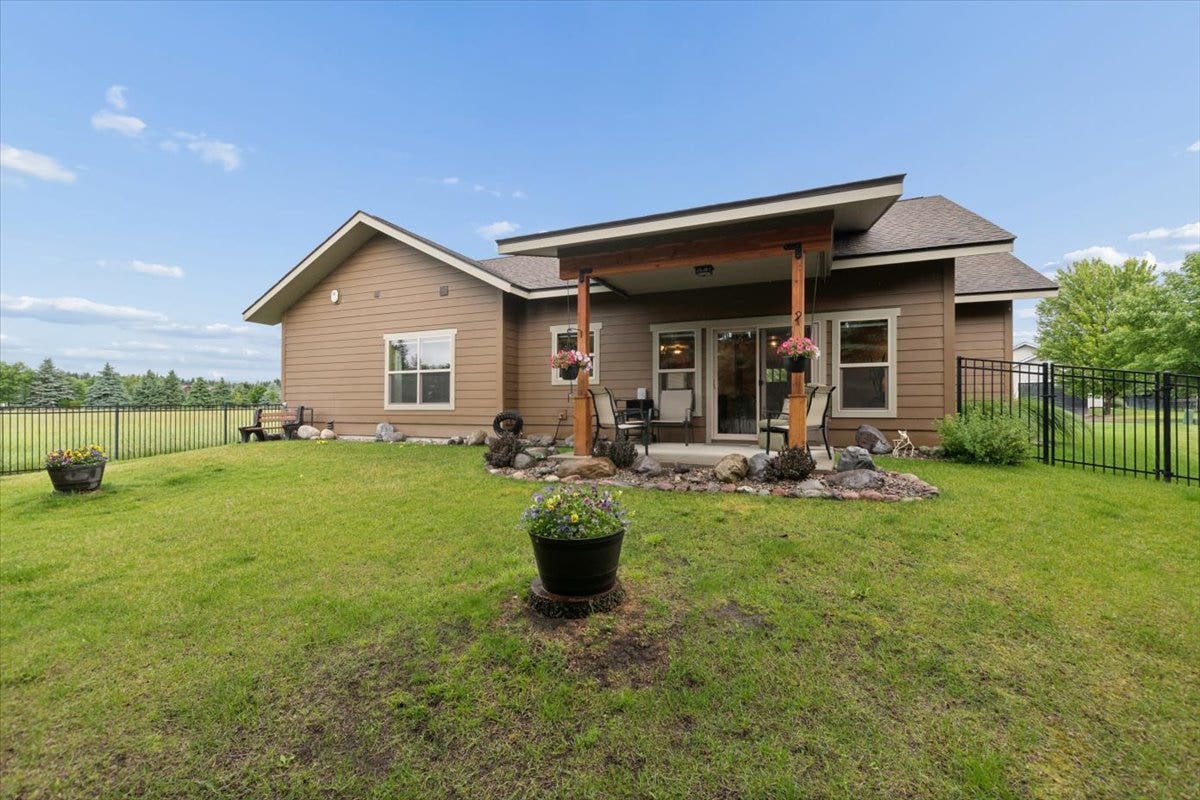 236 Bluebunch Court, Bigfork, MT 59911 Landscaped back yard