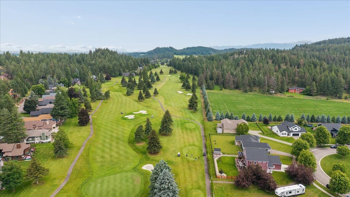 615 Mill Pond Place, Bigfork, MT 59911 Looking north over Hole #7 and #8