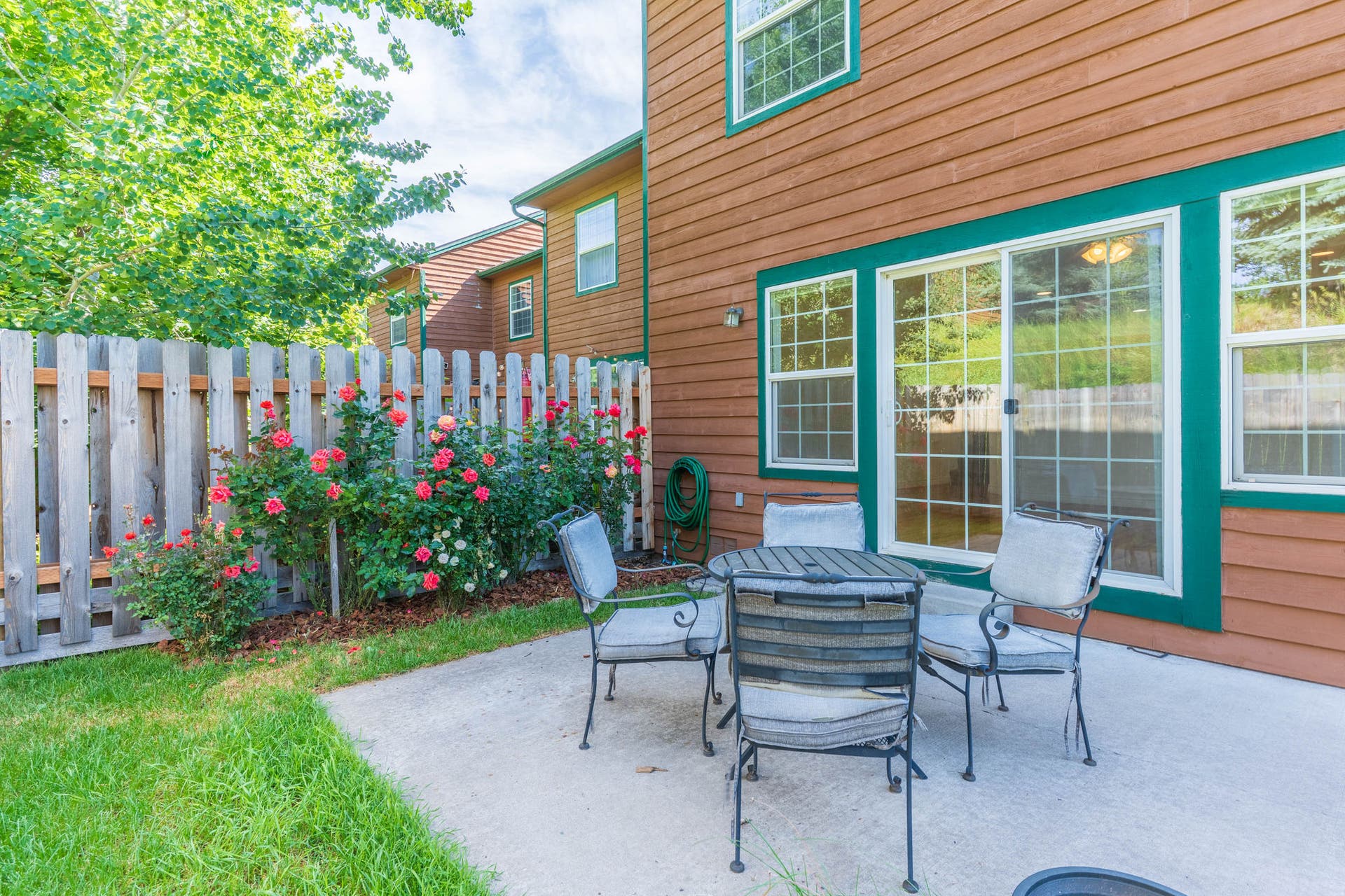 108 Sunrise Terrace, #A, Bigfork, MT 59911 Private backyard with patio