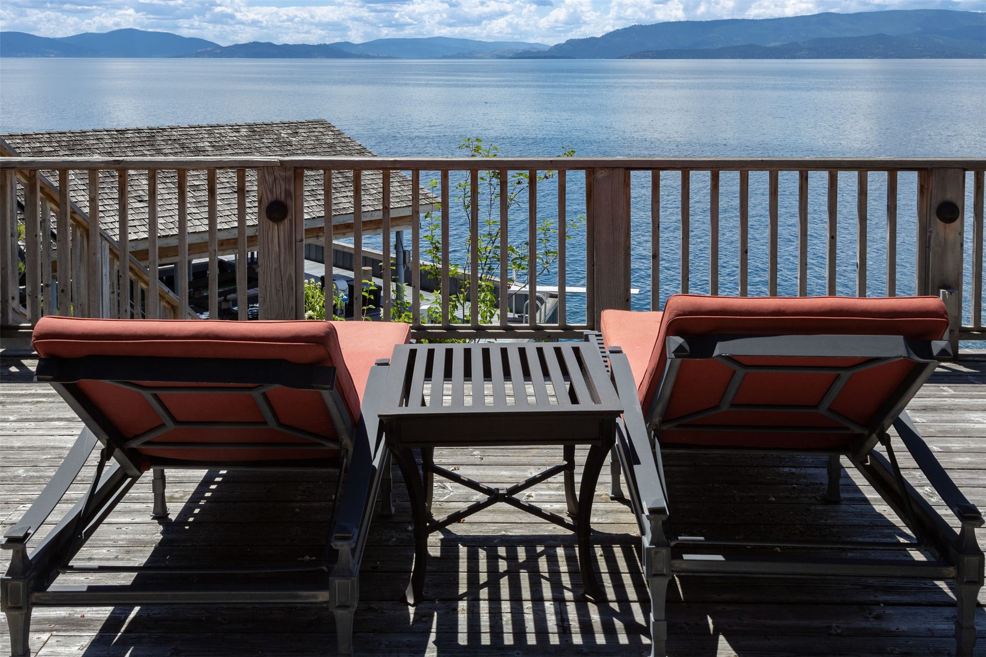 Lounge with friends on the expansive deck.