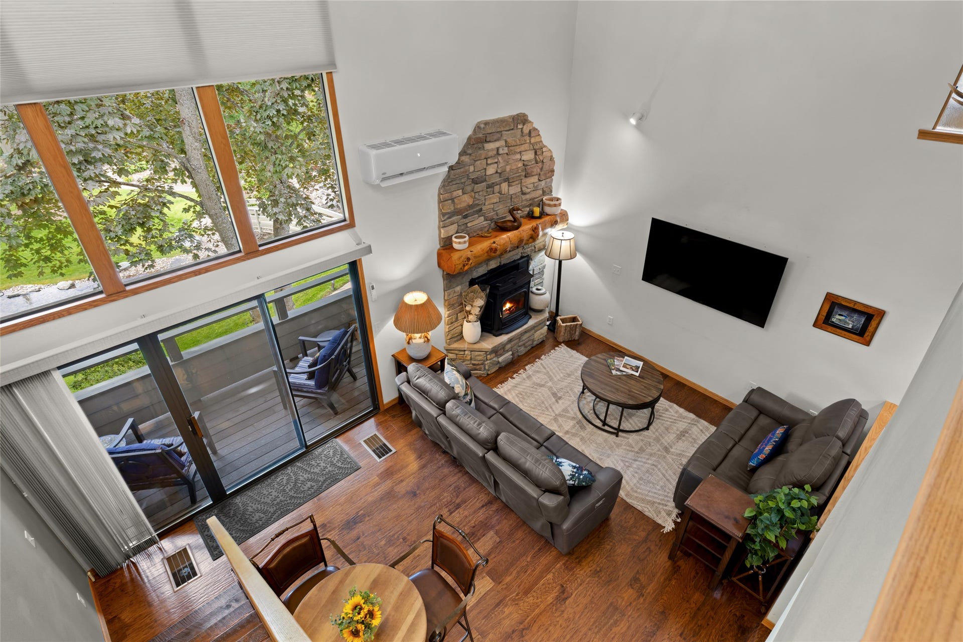 Aerial View of Living Room