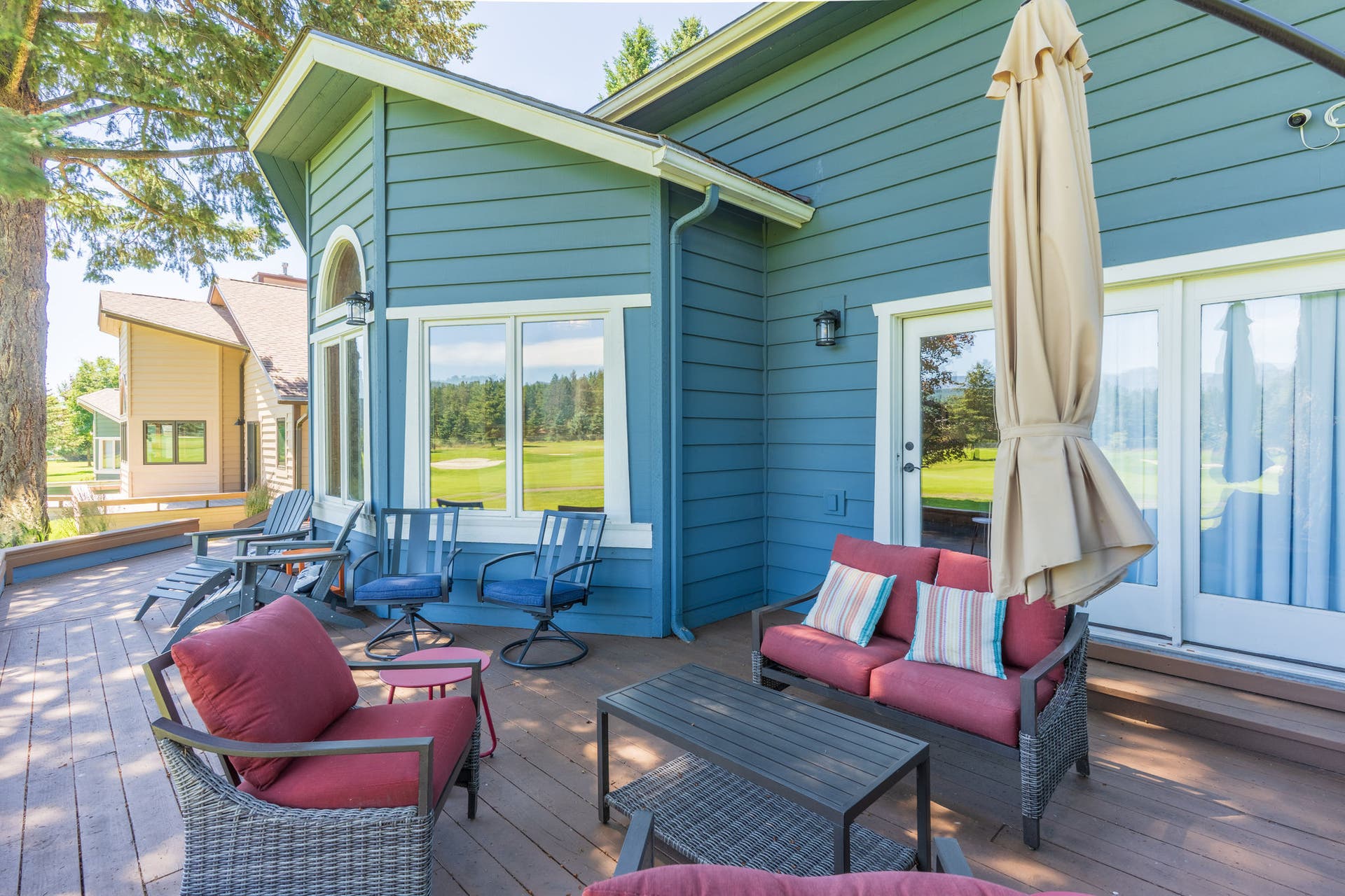 77 Golf Terrace, Bigfork, MT 59911 Deck with golf course view