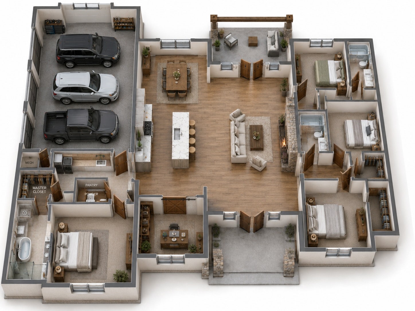 145 Fox Run Court, Bigfork, MT 59911 Apx. Floor Plan for conceptionalization.