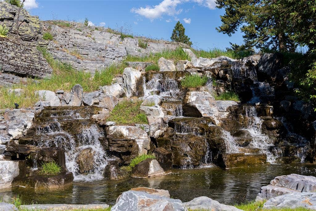 145 Fox Run Court, Bigfork, MT 59911 Gated Community Waterfalls.