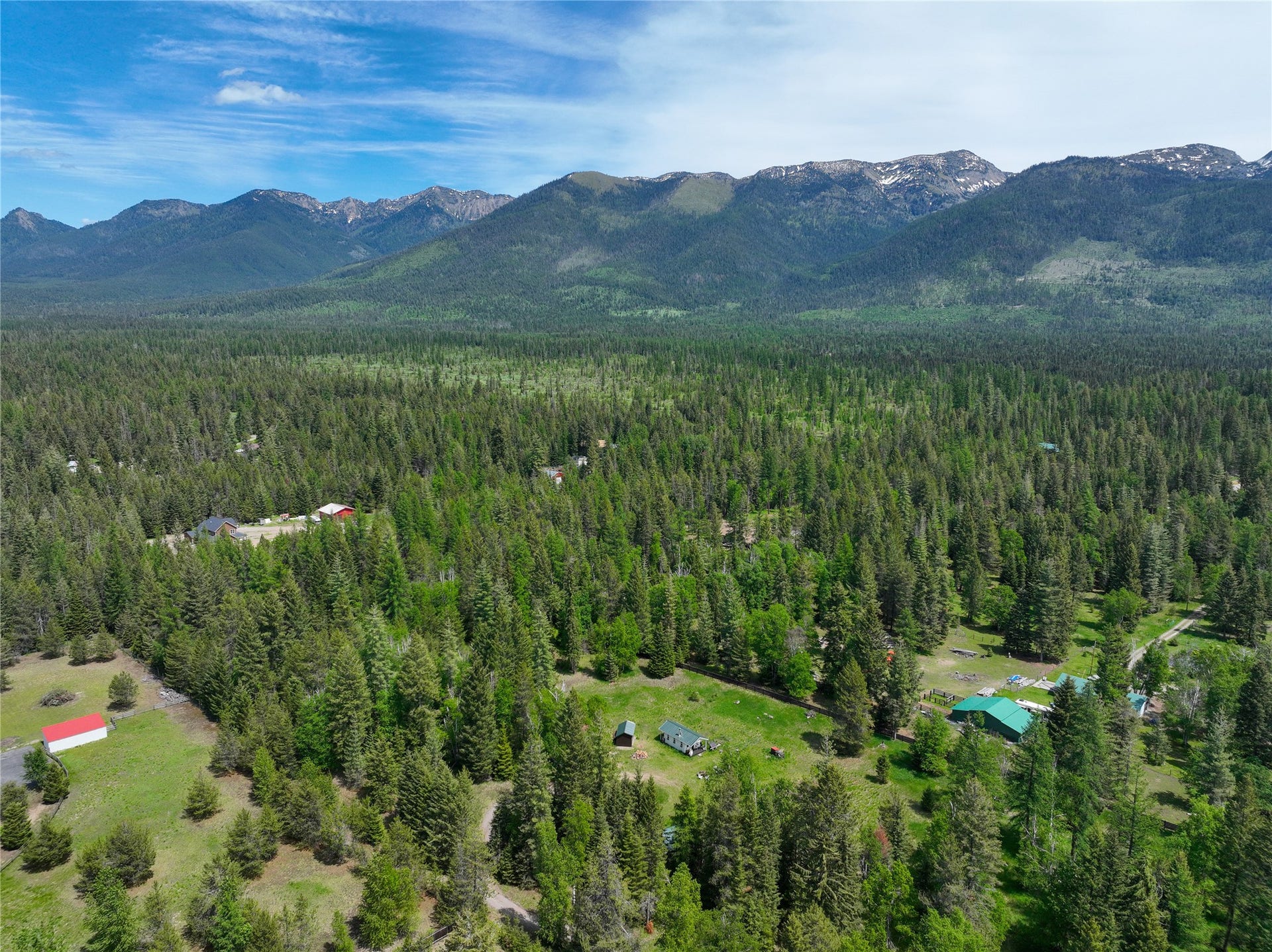 541 Alpine Drive, Bigfork, MT 59911 Aerial View of Property