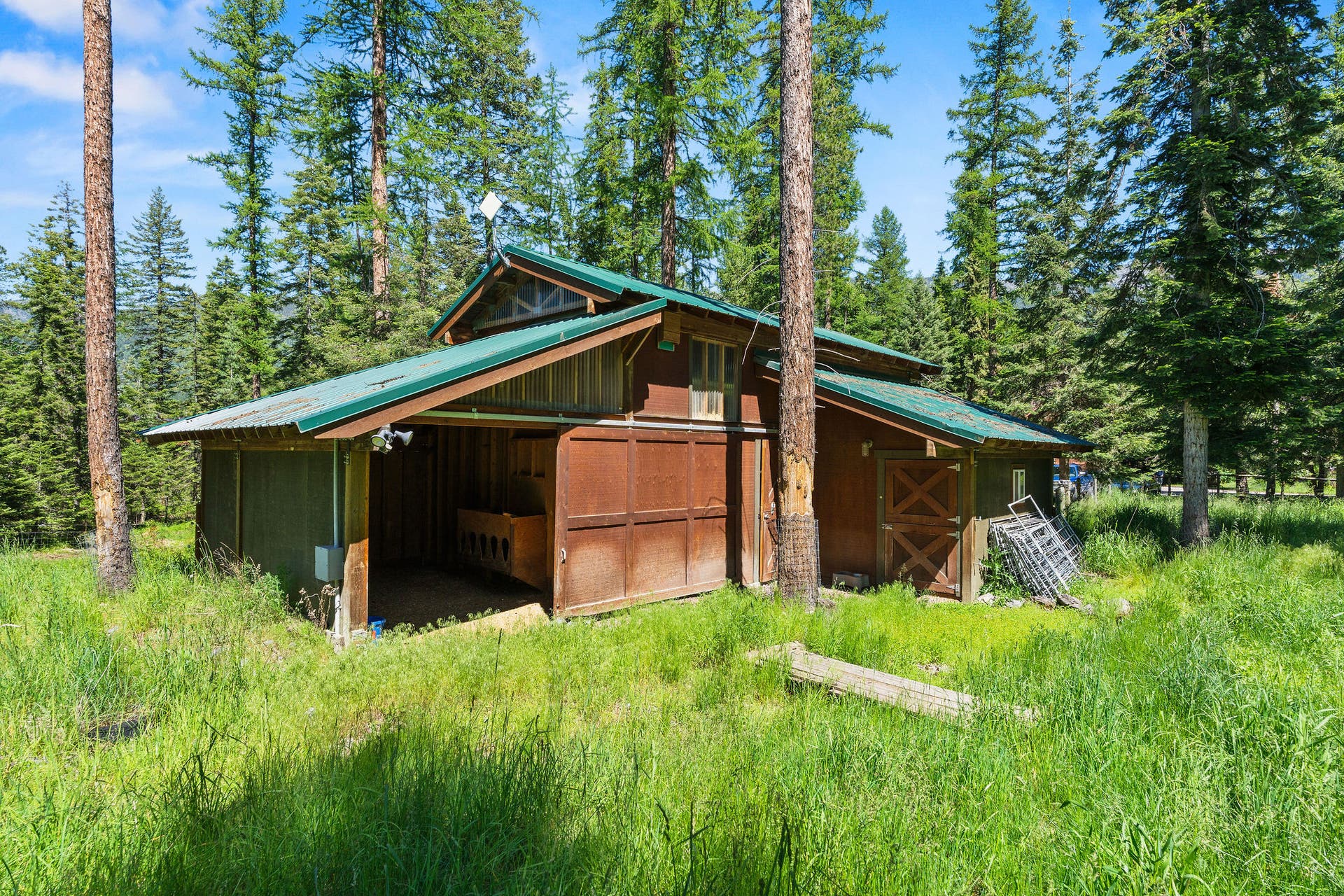 500 Wild Swan Trail, Bigfork, MT 59911 Back of barn for your barnyard friends