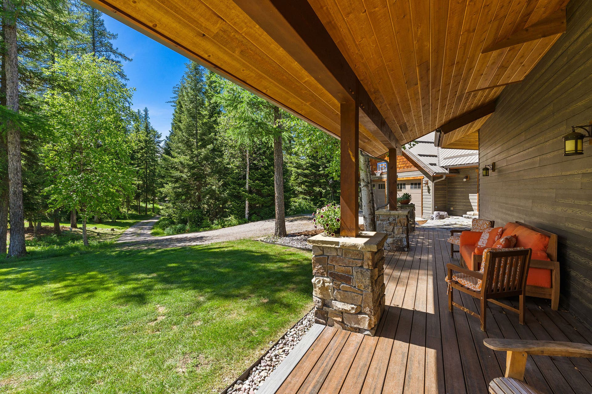 500 Wild Swan Trail, Bigfork, MT 59911 Meandering drive to main home