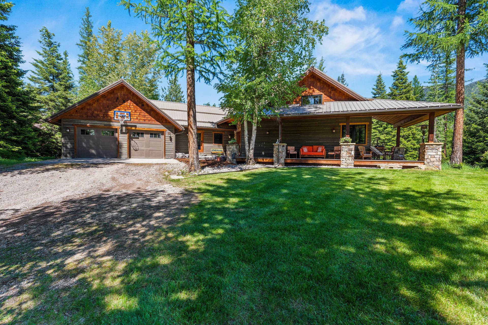 500 Wild Swan Trail, Bigfork, MT 59911 Gorgeous home with wrap around deck