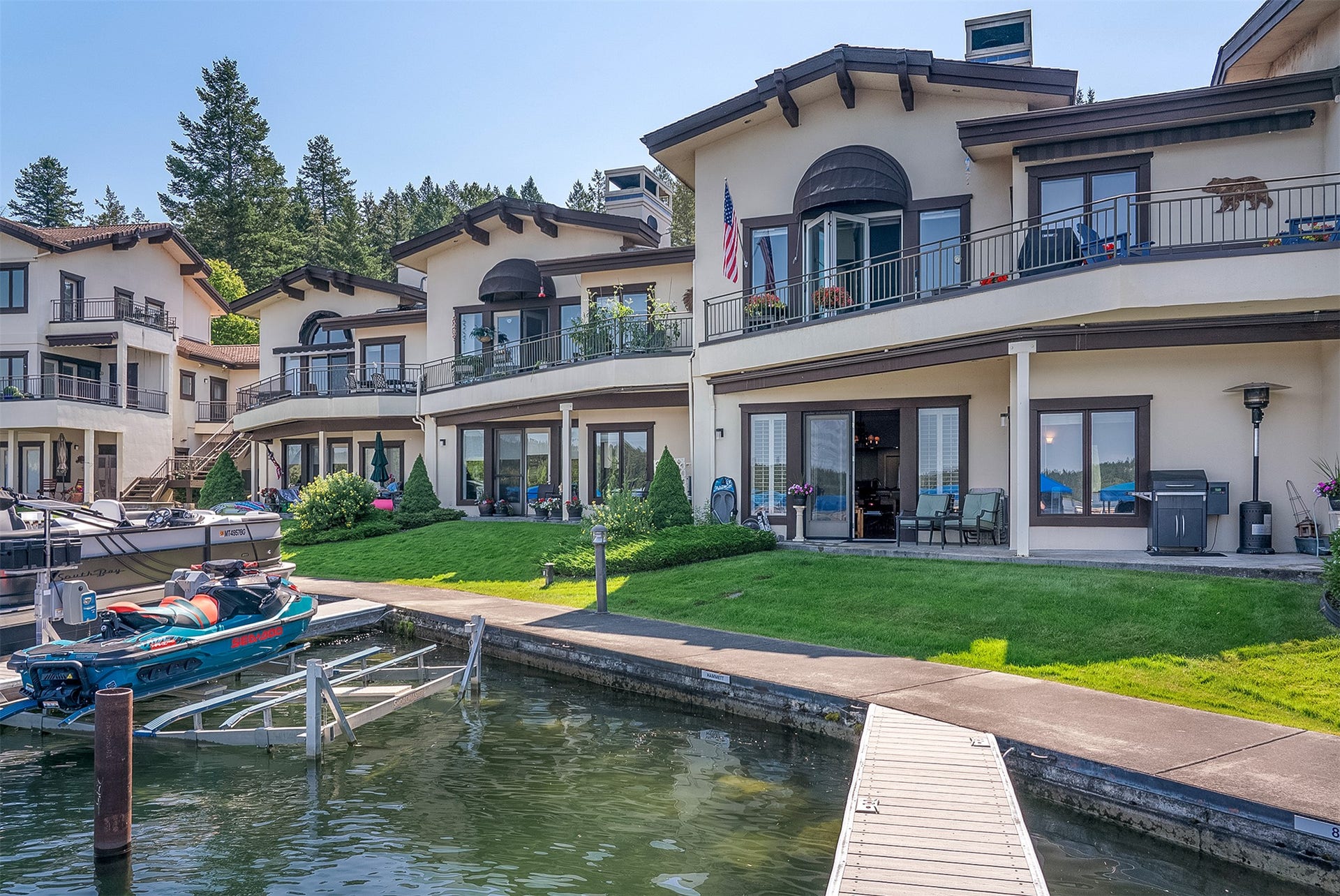 140 Pebble Way, #23, Bigfork, MT 59911 same level-walk right out to your boat slip