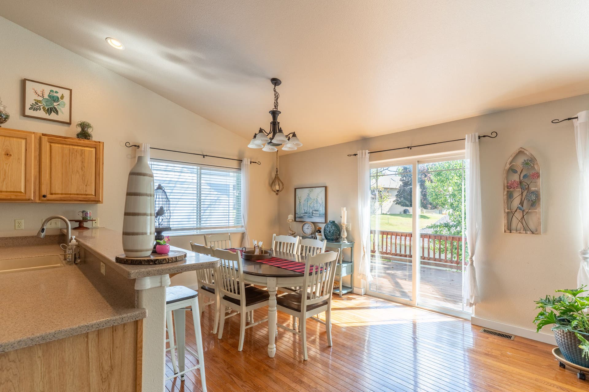 987 Electric Avenue, Bigfork, MT 59911 Dining Area with Deck Access